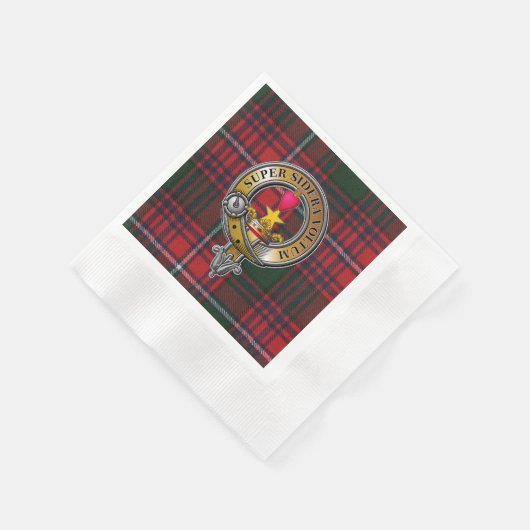 Rattray Tartan & Abzeichen Serviette (Ecke)