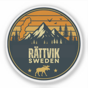 Rättvik, Schweden Schweden Aufkleber
