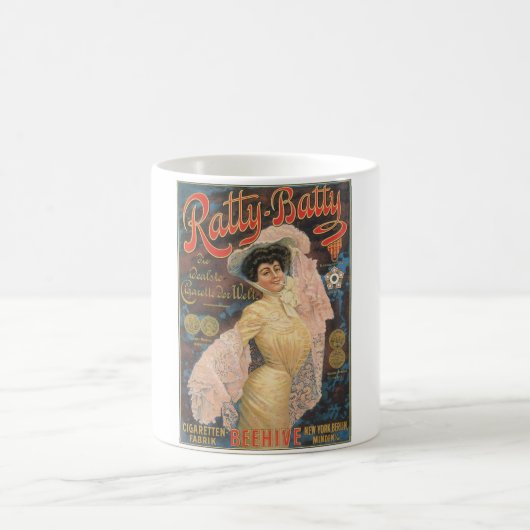 Ratty Batty Cigarette Paper 1910 Kaffeetasse (Mittel)