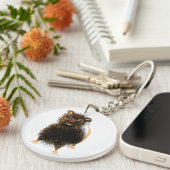 Ratty Der Niedliche Whimsikkatze Ratte Schlüsselanhänger (Vorderseite rechts)