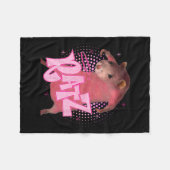 Ratz Fun Pink Mouse Rat Meme Men Halloween C Fleecedecke (Vorderseite (Horizontal))