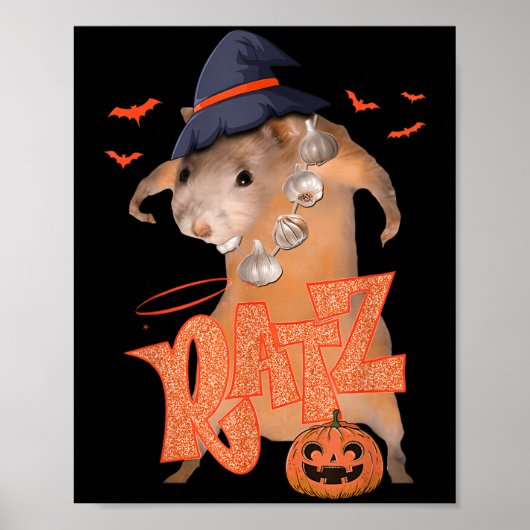 Ratz Funny Pink Mouse Rat Männer Halloween Meme Poster (Vorne)