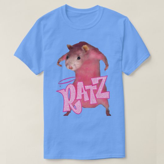 Ratz Pink Long Meme Funny Mouse Kostüm Ugly Chris T-Shirt (Design vorne)