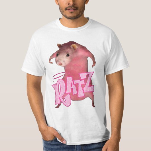 Ratz Pink Meme witzig T-Shirt (Vorderseite)