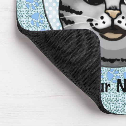 Ratzy Cat Face Mousepad (Ecke)