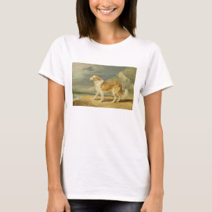 Rau-überzogener Collie, 1809 (Öl an Bord) T-Shirt