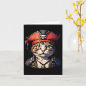 Raub und Katze Karte (Gelbe Blume)