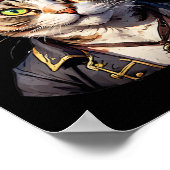 Raub und Katze Poster (Ecke)