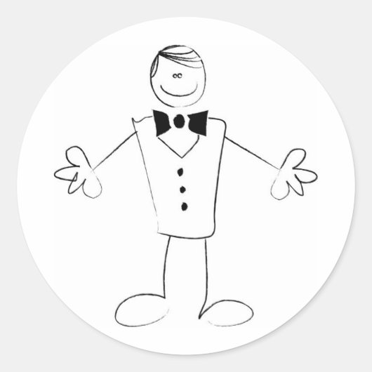 Raubbau mit offenen Armen Runder Aufkleber (Vorderseite)