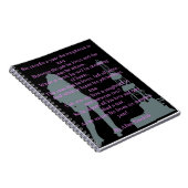 Raubein heftiges Notizbuch Notizblock (Rechte Seite)