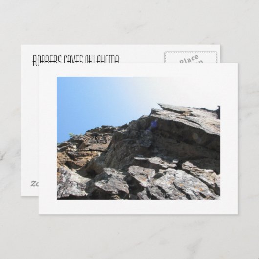 Räuber-Höhlen Oklahoma Postkarte (Vorne/Hinten)