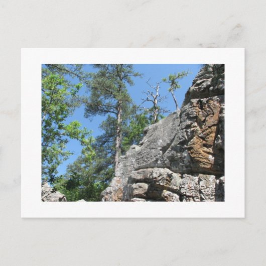 Räuber-Höhlen Oklahoma Postkarte (Vorderseite)
