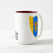 Räuber-Kaffee-Tasse Zweifarbige Tasse (VorderseiteRechts)