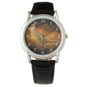 Räuberische Eule Armbanduhr