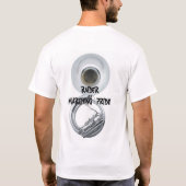 Räubermarschierender Sousaphone T-Shirt (Rückseite)