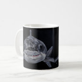 Raubfisch des Meeres Gemälde von Alfred Fox Kaffeetasse (Vorderseite Links)