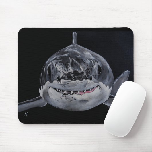 Raubfisch des Meeres Gemälde von Alfred Fox Mousepad (Mit Mouse)