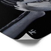 Raubfisch des Meeres Gemälde von Alfred Fox Poster (Ecke)