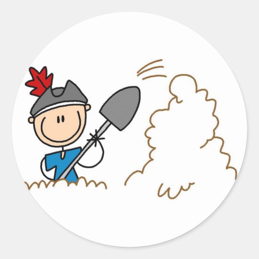 Raubgraben für Schatzaufkleber Runder Aufkleber (Vorderseite)