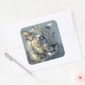 Raubtier II Quadratischer Aufkleber (Umschlag)