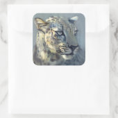 Raubtier II Quadratischer Aufkleber (Tasche)