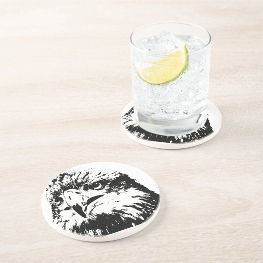 Raubtier Sandstein Untersetzer (Seite)