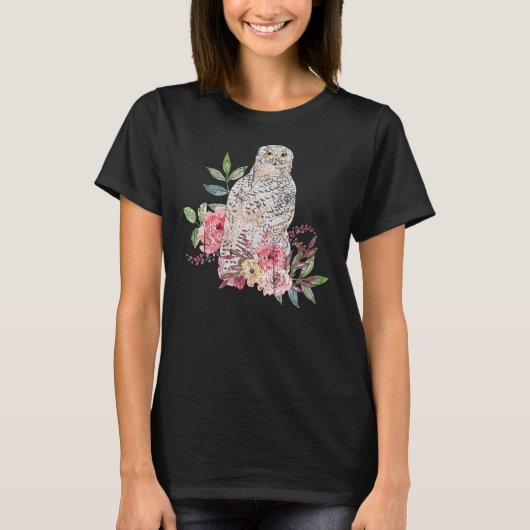 Raubtiere Vogelwälder Tierische Rose Blume Schaf 1 T-Shirt (Vorderseite)