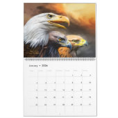Raubvögel 2 Kunst-Kalender Kalender (Jan 2026)
