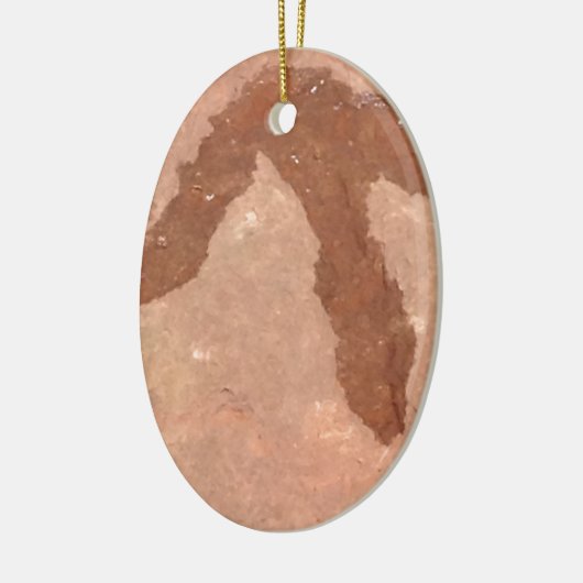 Raubvogel-Abdrücke Keramikornament (Links)