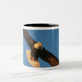 Raubvogel, Adler im Flug, Kachemak Zweifarbige Tasse (Mittel)