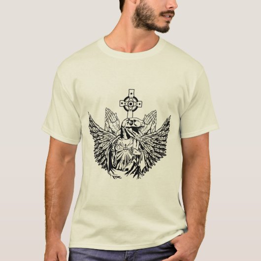 Raubvogel-Jesus-Lieben Sie T-Shirt (Vorderseite)