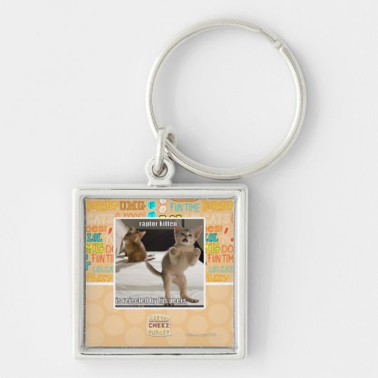 Raubvogel-Kätzchen Schlüsselanhänger (Vorne)