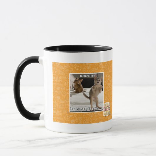 Raubvogel-Kätzchen Tasse (Links)