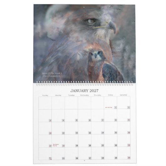 Raubvögel Kunst-Kalender 2012 Kalender (Jan 2027)