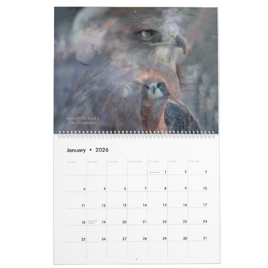 Raubvögel Kunst-Kalender 2015 Kalender (Jan 2026)