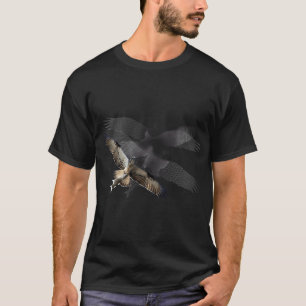 Raubvogel mit Fisch T-Shirt