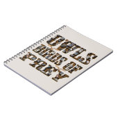 Raubvögel, Notizblock (Linke Seite)