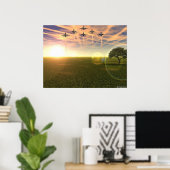 Raubvögel Poster (Heimbüro)