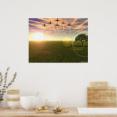 Raubvögel Poster (Küche)