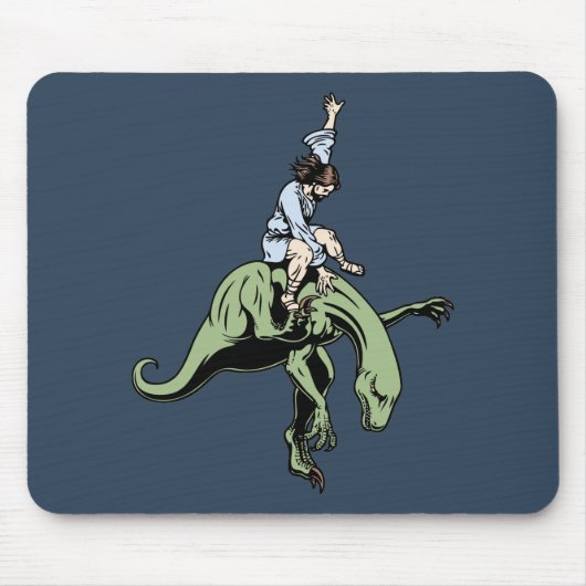 Raubvogel-Rodeo Jesus Mousepad (Vorne)