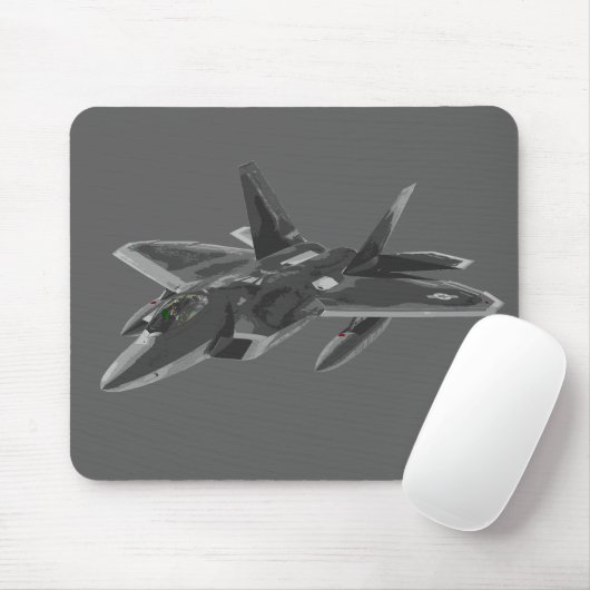 Raubvogel-Stealthy Kampfflugzeug F 22 Mousepad (Mit Mouse)