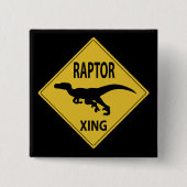 Raubvogel Xing Button (Vorderseite)