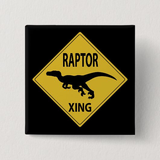 Raubvogel Xing Button (Vorderseite)