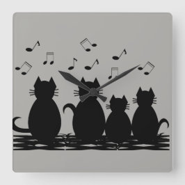 Raubzug Quadratische Wanduhr