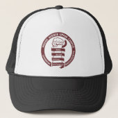RAUC Trucker Style Hat Maroon Logo Truckerkappe (Vorderseite)