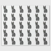 Rauch Ägyptisch Mau Niedlicher Cartoon Cat Pattern Geschenkpapier (Flach)