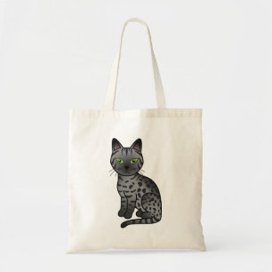 Rauch Ägyptische Mau Niedliche Zeichentrick-Katze Tragetasche