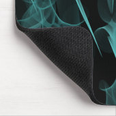 Rauch auf blauem Grün des schwarzen Effektes Mousepad (Ecke)