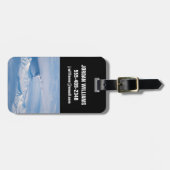 Rauch aus dem Vulkan Kliuchevskoi. Gepäckanhänger (Vorderseite horizontal)