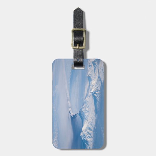 Rauch aus dem Vulkan Kliuchevskoi. Gepäckanhänger (Vorderseite vertikal)